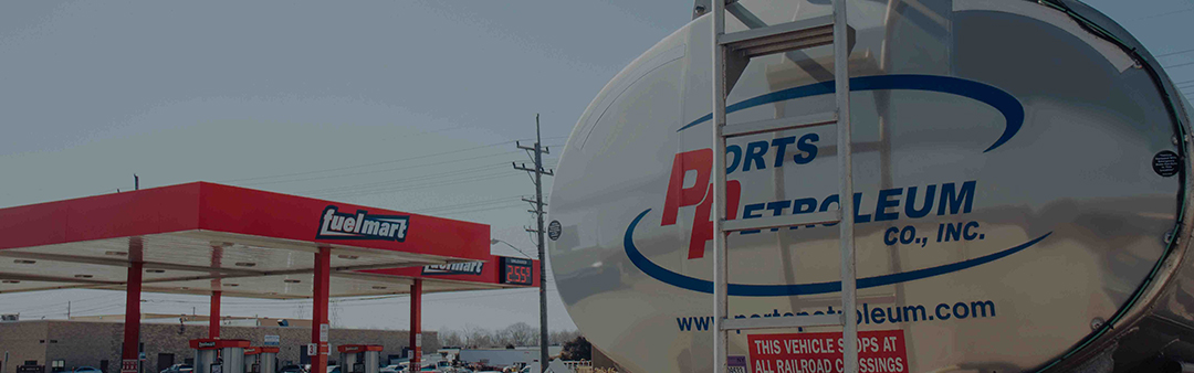 Ports fuel truck stopped at a Fuelmart gas station
